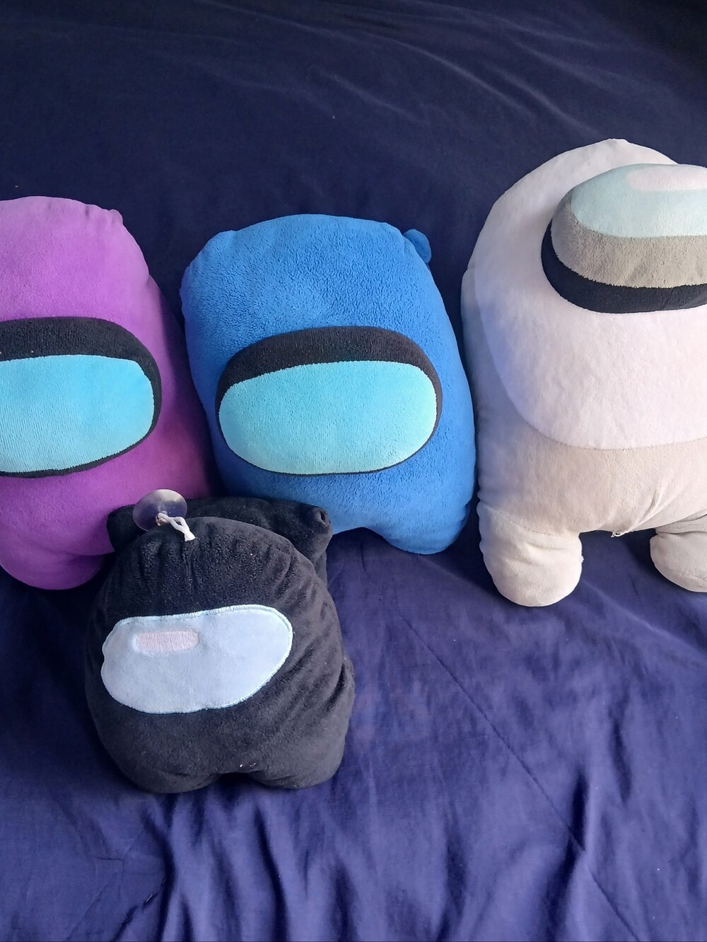 Among Us Plush Stuffed Crewmates - Purple, Blue, White, Black